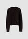 Brown cable-knit wool-blend cardigan_0