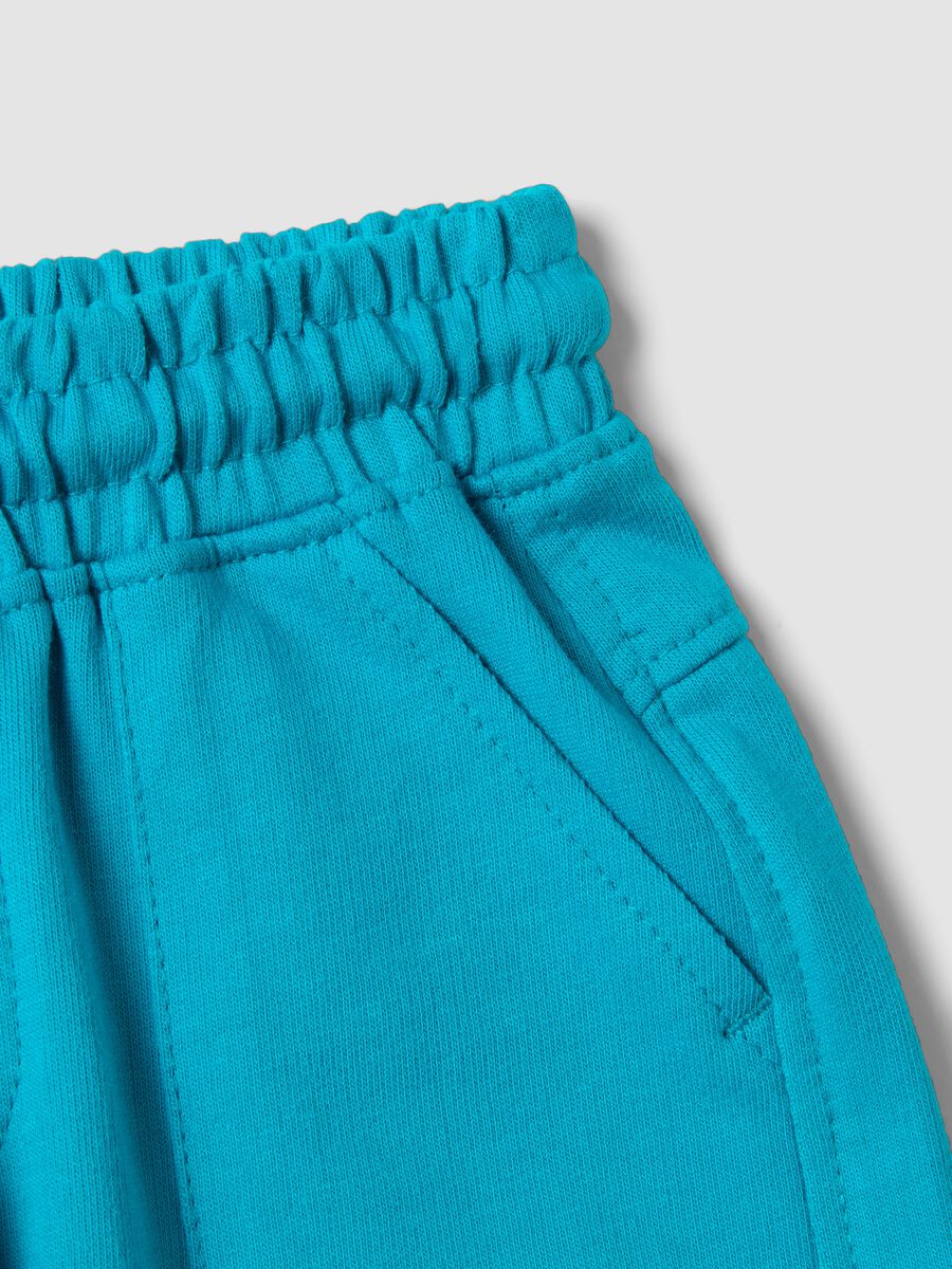 Short azzurri in puro cotone organico_2