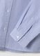 Camicia bianca a righe in puro cotone con taschino per bimbo_3