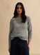 Grey cotton blend jumper with mesh pattern_2