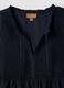 Blue maternity blouse in lightweight fabric_5