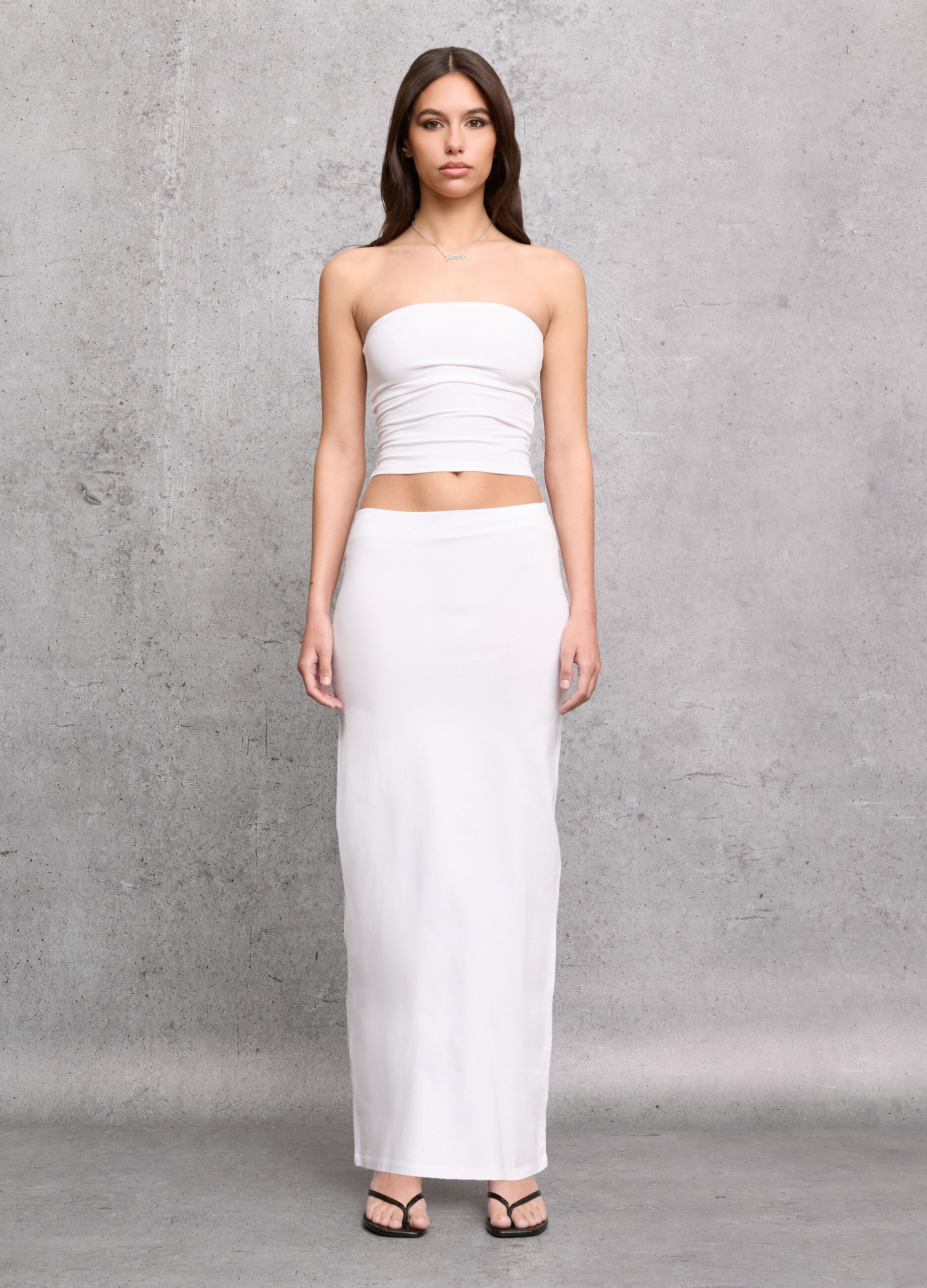 Long White Skirt