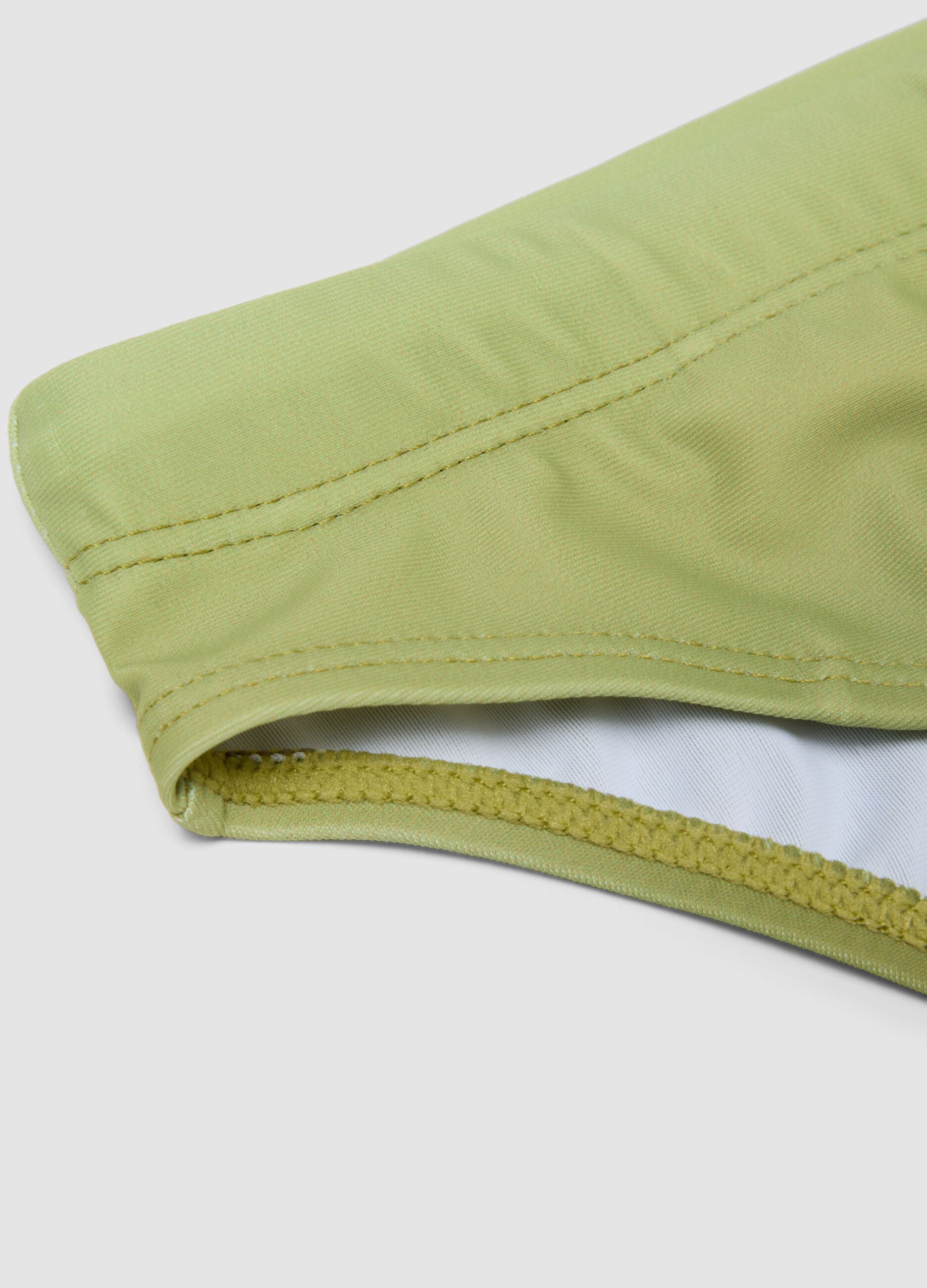 Green stretch swim briefs