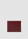 Red genuine leather card holder with side opening_0