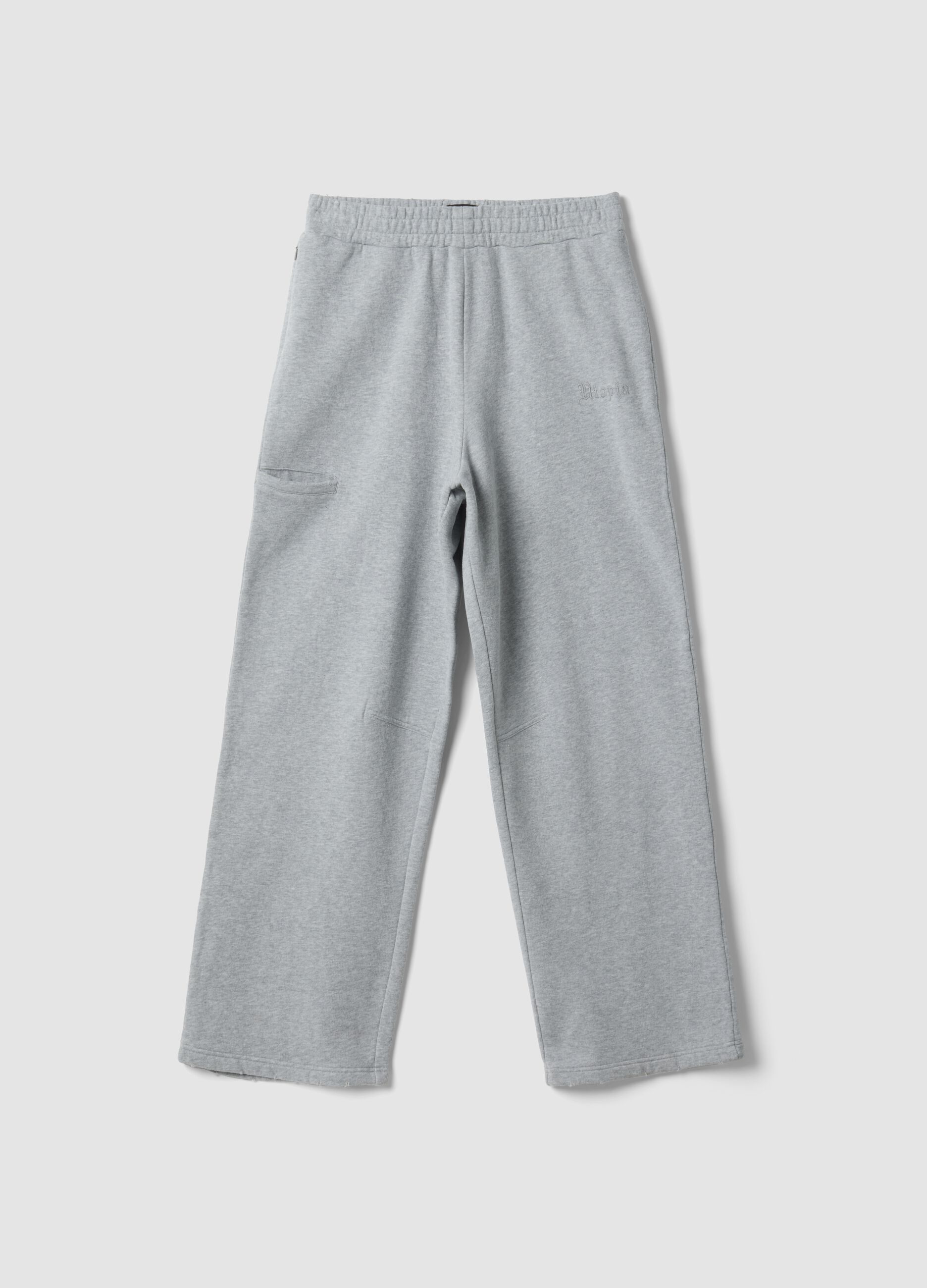 Grey Melange Sweatpants