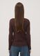 Brown pure cotton crew-neck T-shirt_3