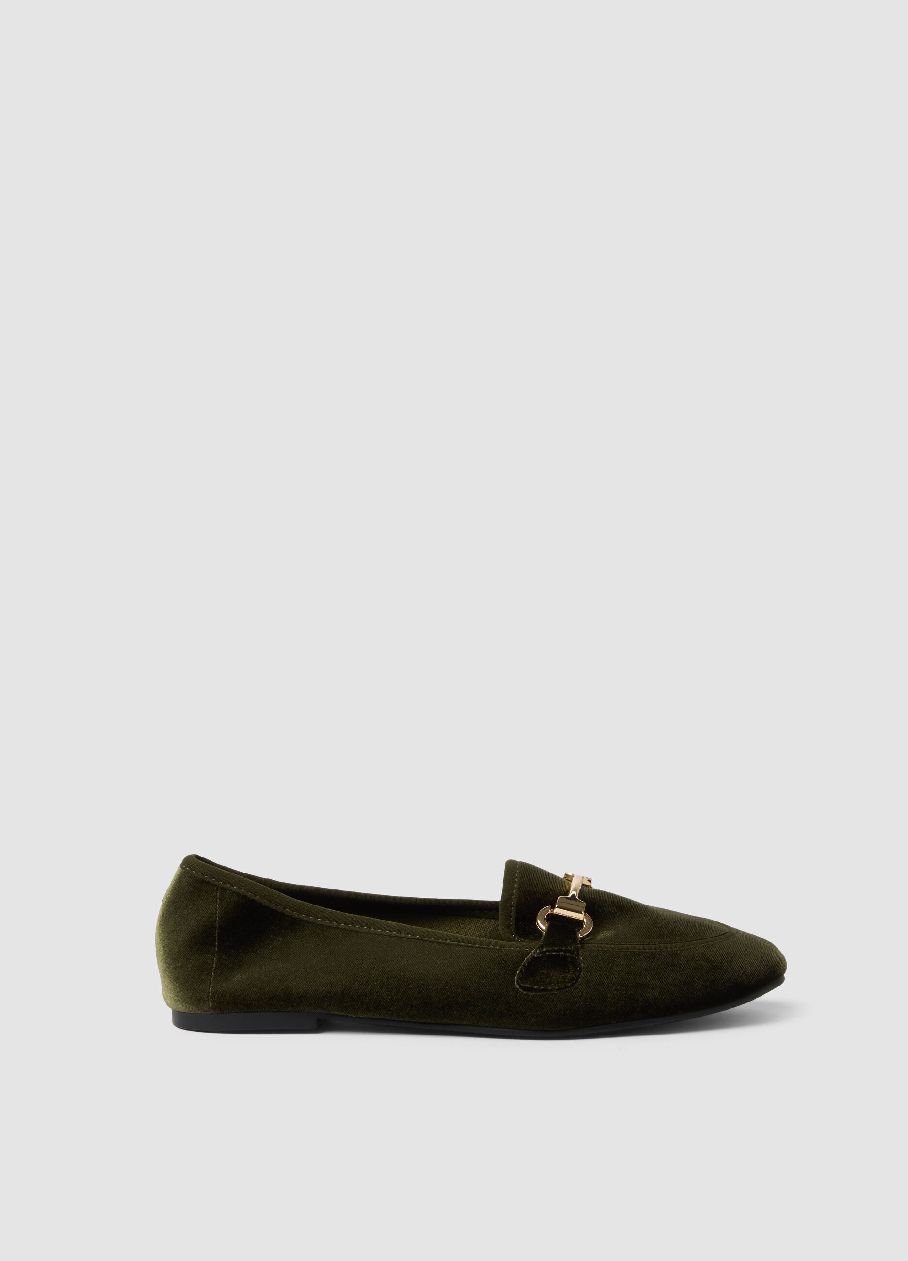 Green Friulane with gold-tone bit detail