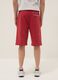 Red cotton-blend sports shorts with Miami Heat logo_2