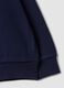 Blue hooded sweatshirt in pure organic cotton with star, regular fit for baby girl_2