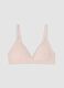 Pink triangle bra in stretch fabric with removable padding_4