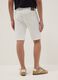 White stretch-cotton denim shorts_2