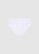 Girls' White Cotton Stretch Briefs - Regular Fit_0