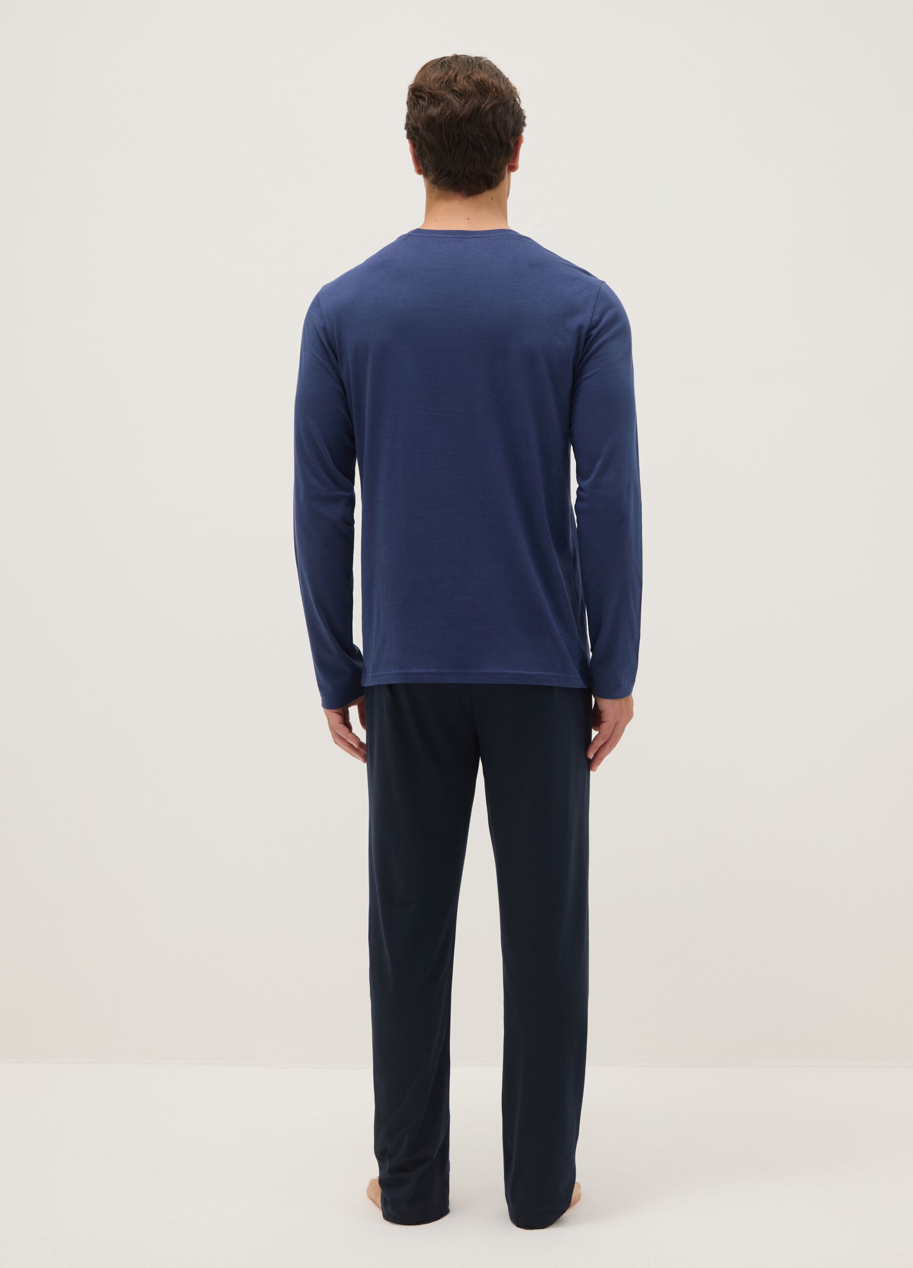 Blue pure cotton pyjamas regular fit