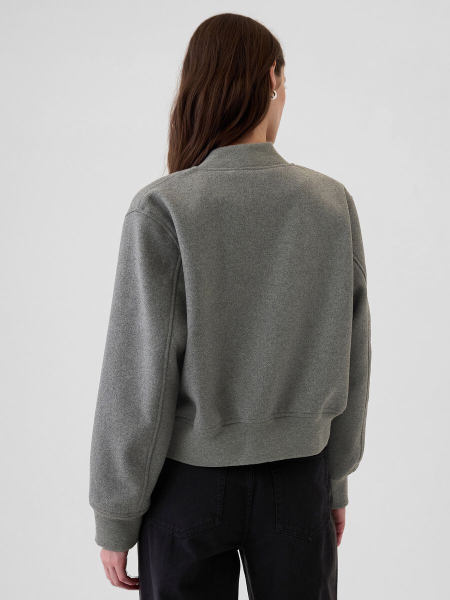 Bomber in misto lana m&eacute;lange_2