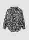 Pure cotton multicolour floral print V-neck shirt_4