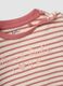 Pink striped pure organic cotton pyjamas with crew neck_3