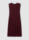 Red midi dress in stretch fabric, slim fit_4