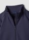 Blue full-zip jacket with stretch Easy Dry fabric collar, regular fit_5