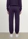 Purple cotton-blend joggers with elasticated waist, regular fit_2