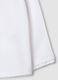 White long-sleeved organic cotton polo shirt, regular fit, for baby girl_3