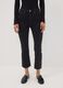 Black stretch-cotton denim flare-fit jeans_1