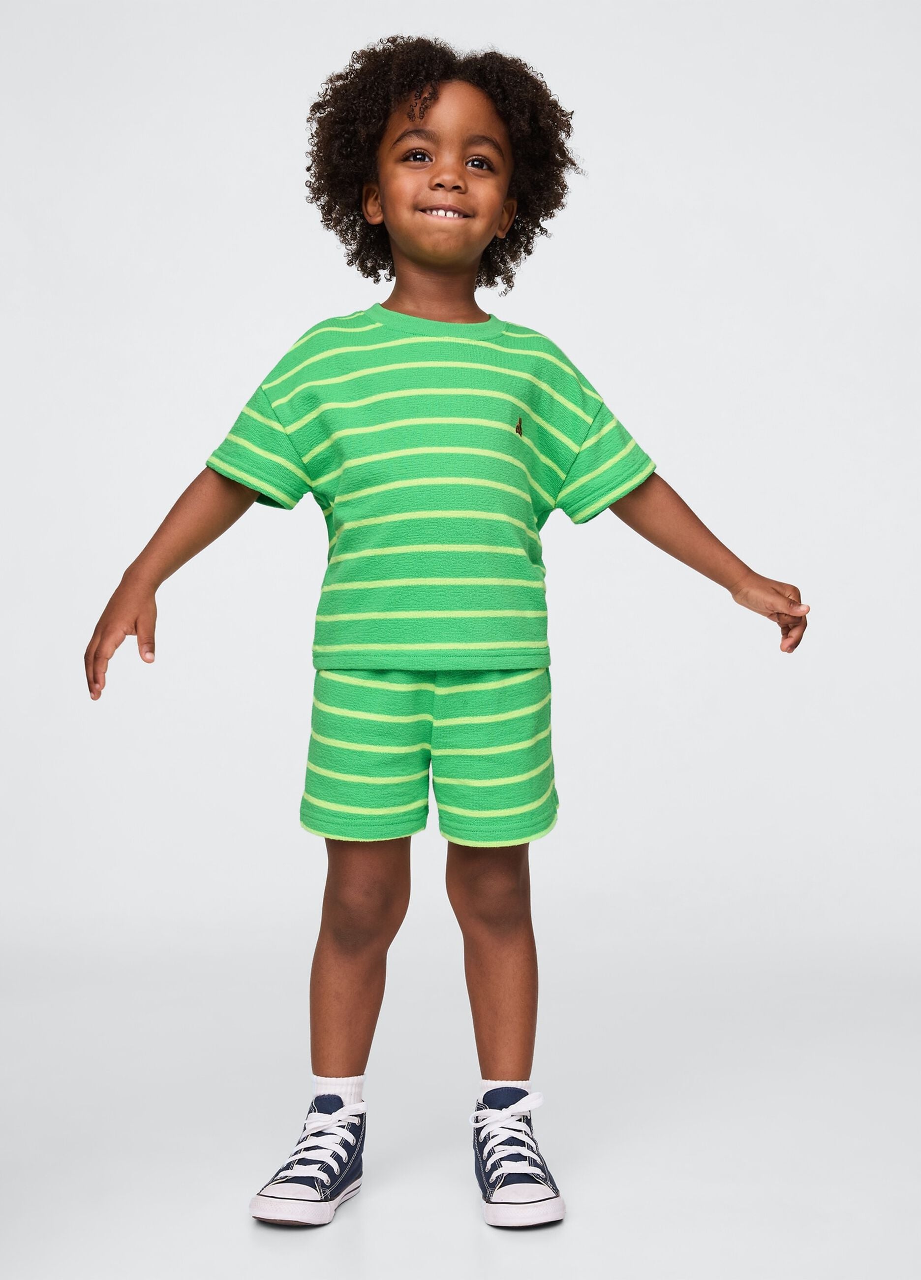 Green striped GAP Kids set