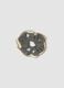 Grey scrunchie with light-blue hearts_0