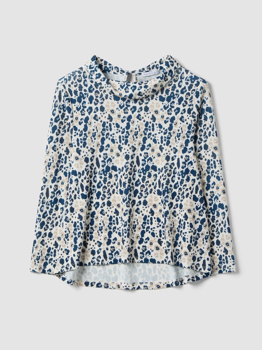 Multicolour long-sleeve regular fit shirt with pattern_4