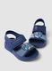 Blue beach sandals with Velcro fastening for baby boys_1