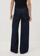 Blue denim bootcut jeans in cotton and lyocell blend_2