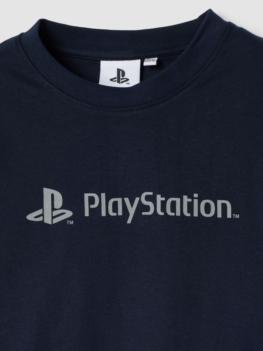 Blue organic cotton PlayStation print pyjamas_2