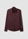 Purple stretch shirt with classic collar_4