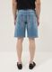 Shorts denim blu in misto cotone elasticizzato regular fit_2