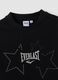 Girls&rsquo; cropped black pure cotton T-shirt with embellished stars_2