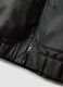 Black cropped jacket with zip and flap pockets, oversized fit_5