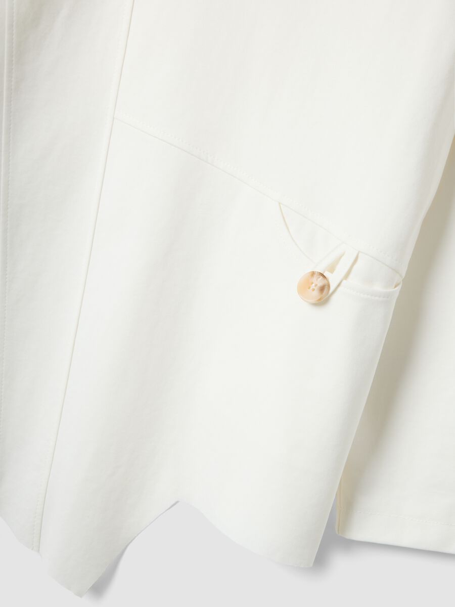 White long-sleeved regular-fit stretch cotton blouse_5