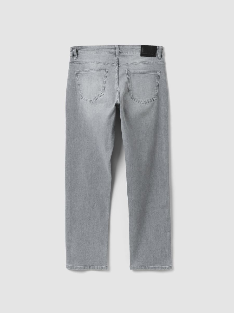 Grey stretch cotton jeans_1