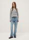 Multicolour long sleeve jumper in pure cotton regular fit_0