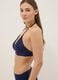 Blue stretch bikini top with adjustable ties_3