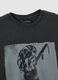 Black pure cotton t-shirt with a regular oversized fit_6