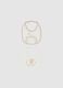 Twin pack of multicolour pure cotton bibs for newborns with embroidery_0