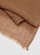 Pure Brown Linen Scarf_2