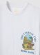 White short-sleeve pure cotton T-shirt, regular fit_5