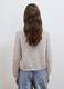 White pure cotton knitted cardigan, regular fit_3