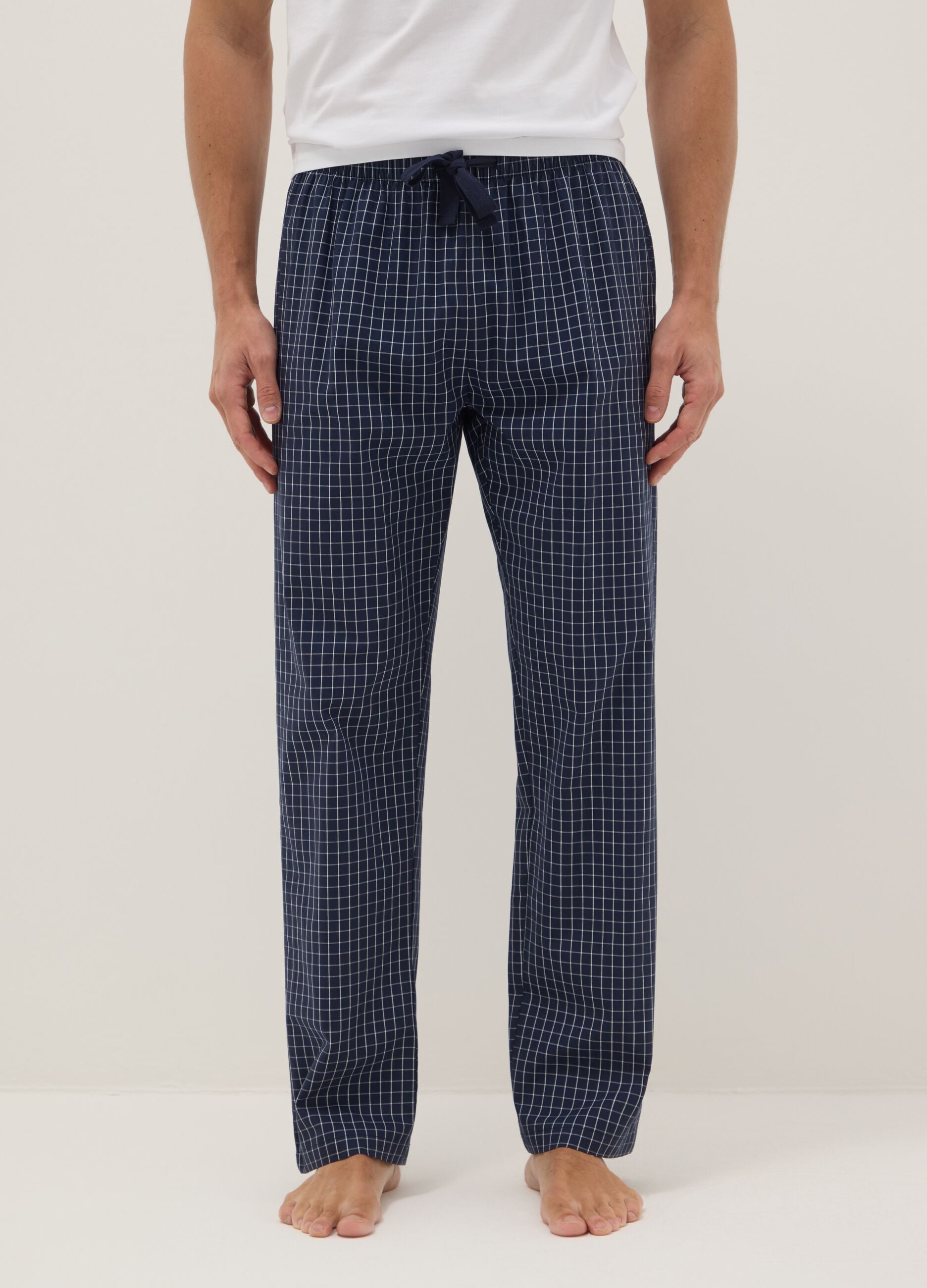 Multicolour Check Pure Cotton Pyjama Trousers Regular Fit