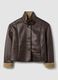 Brown jacket with contrast lining_4