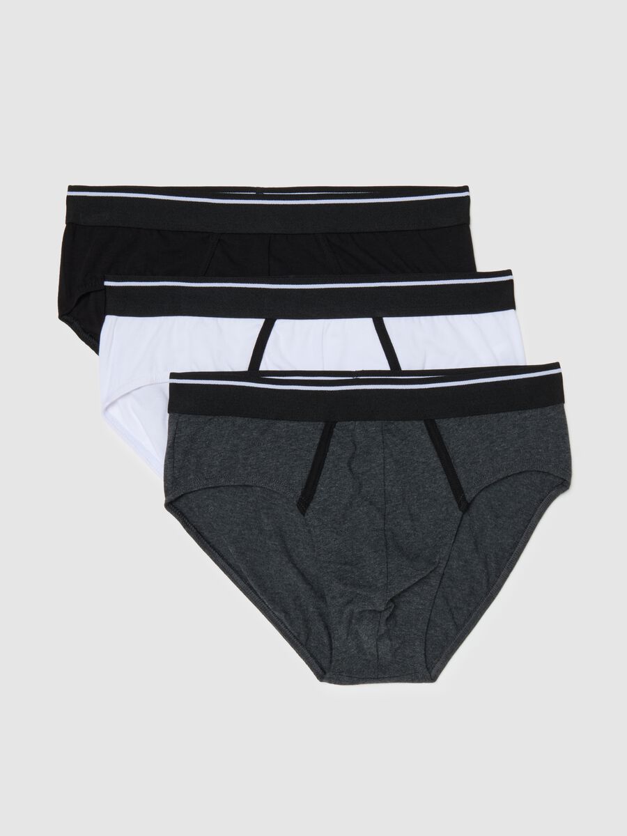 Tripack slip multicolor in cotone organico elasticizzato regular fit_4
