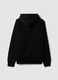 Black cotton-blend zip-up hoodie_6
