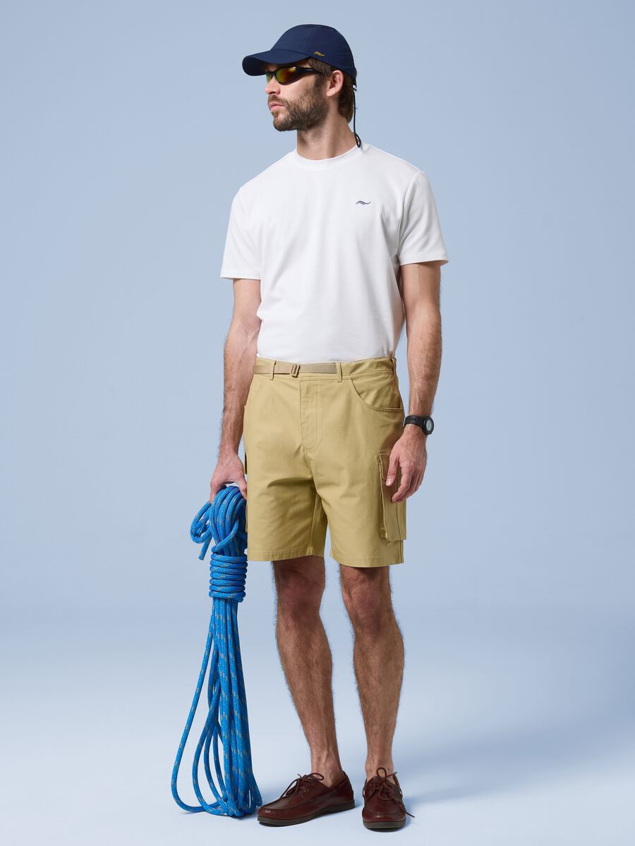 Bermuda cargo beige in puro cotone ALTAVIA SAILING_0