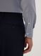 Blue pure cotton striped shirt with French collar, slim fit, non-iron_2